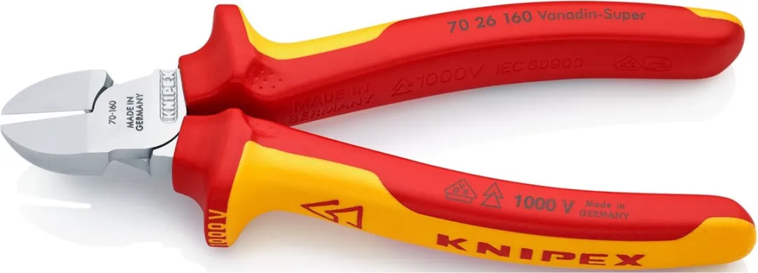 Knipex 7026160 Zijsnijtang 160mm - Verchroomd