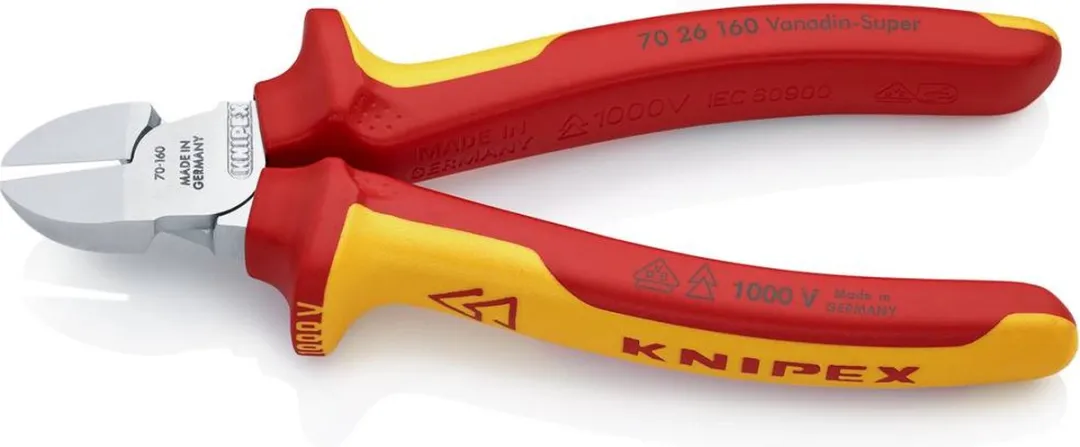 Knipex 7026160 Zijsnijtang 160mm - Verchroomd - afbeelding 6 van 6