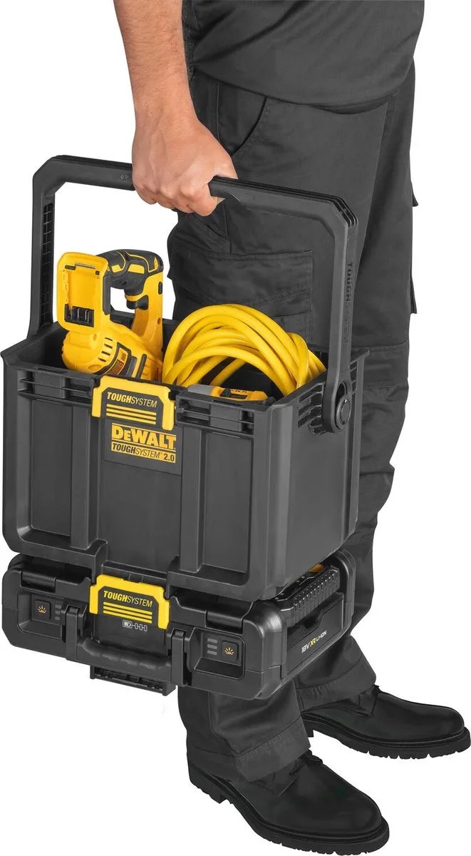 DeWalt ToughSystem 2.0 DWST08061-1 Gereedschapskoffer & Lamp 18V XR - Geel/Zwart