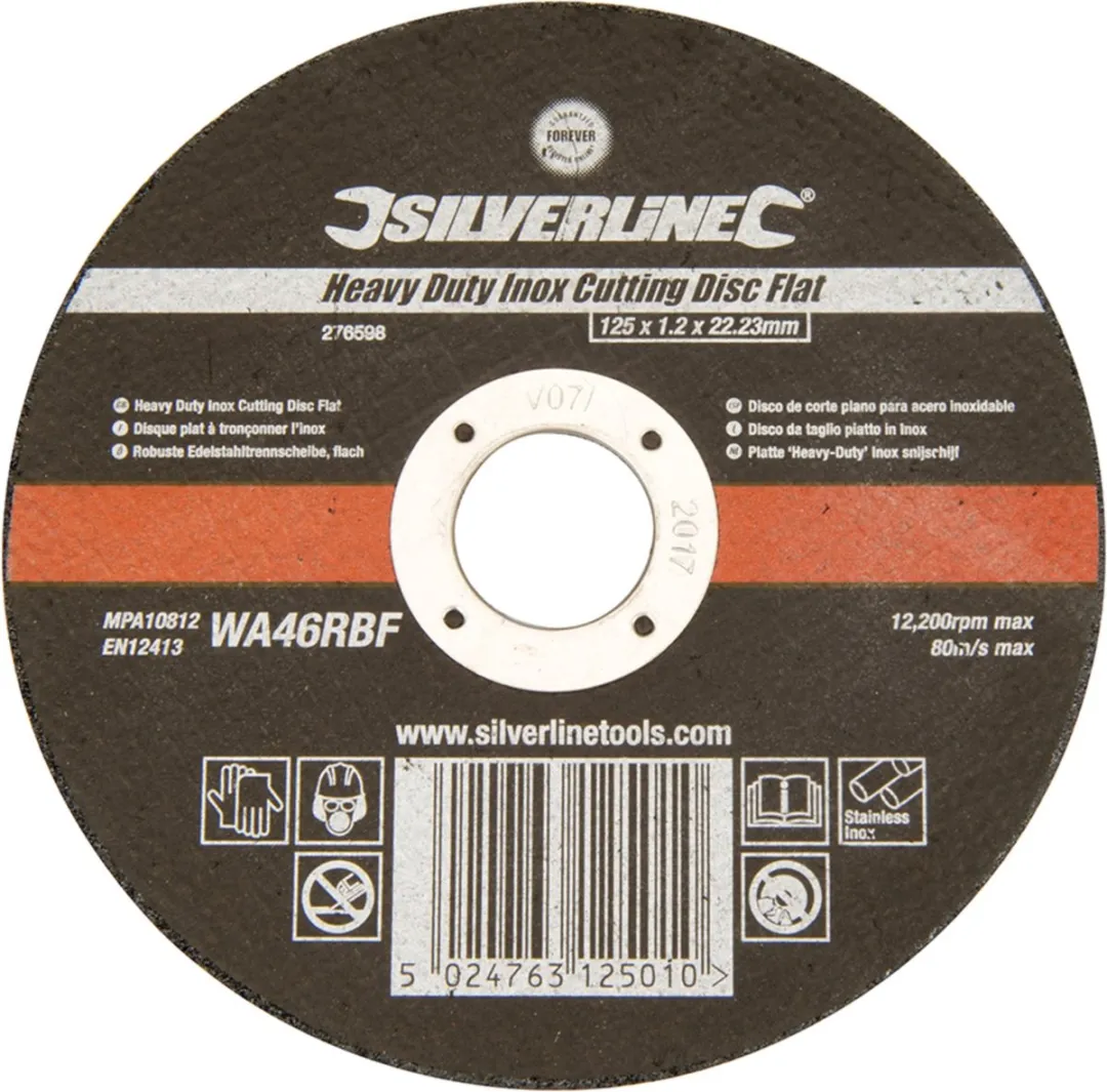 Silverline Aluminiumoxide Snijschijf Ø125mm 1.2mm