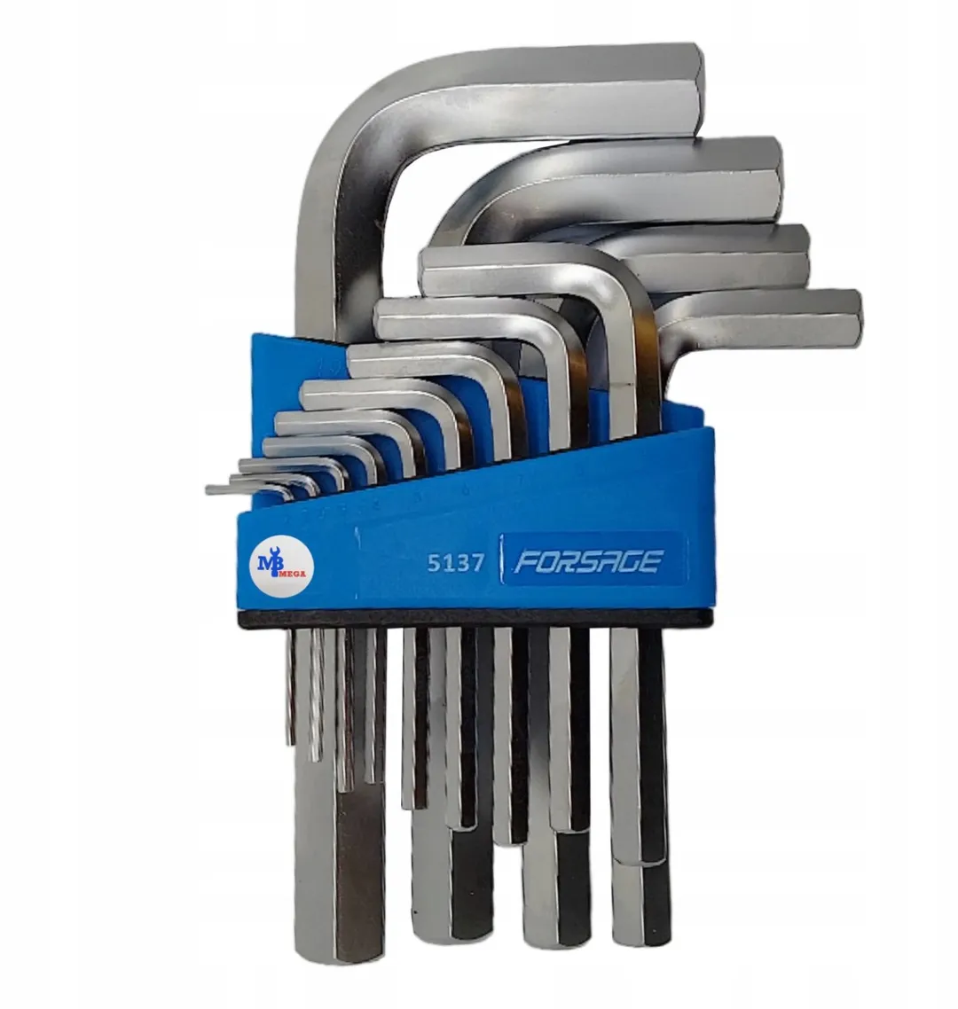 Forsage 13-delige Inbussleutelset 2-19mm Cr-V Staal