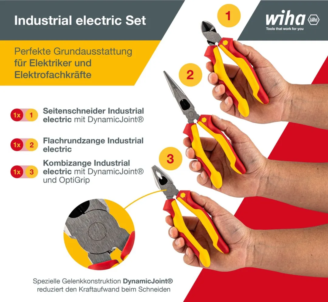 Wiha Industrial Electric Tangenset 3-delig Z99000109