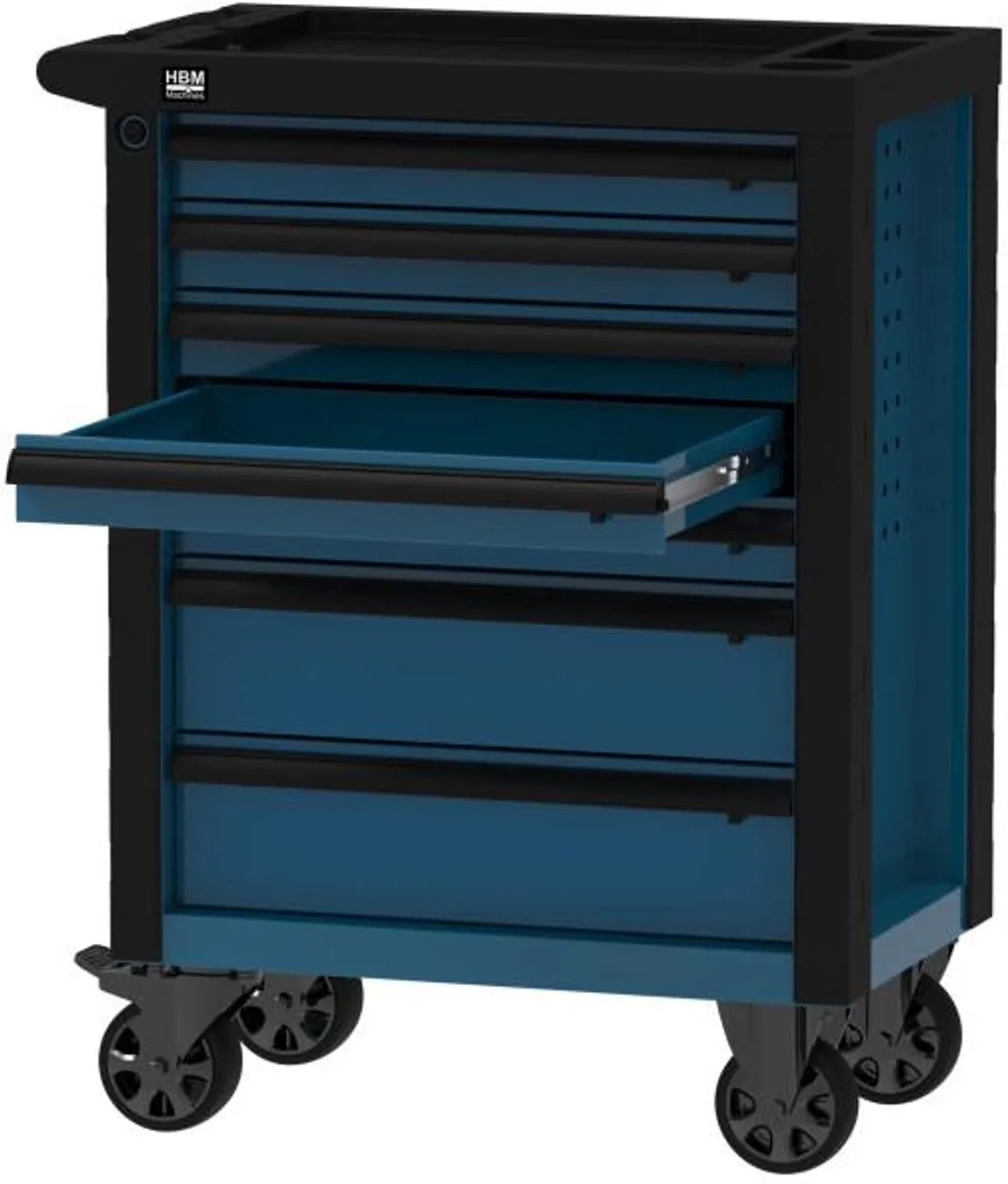 HBM Gereedschapswagen 7 Lades 76,5cm - Blauw