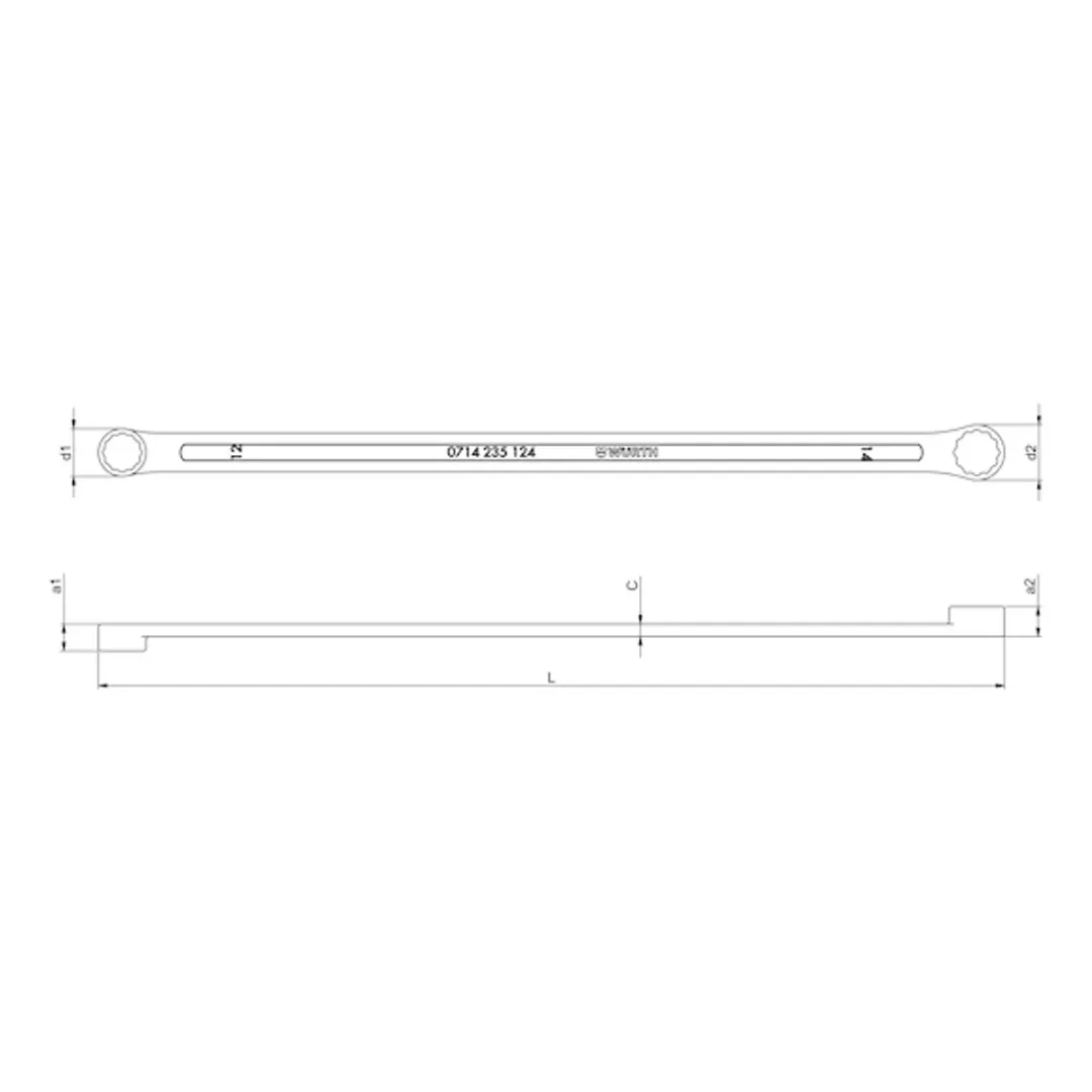 Würth Dubbele Ringsleutel Extra Lang 10x11mm