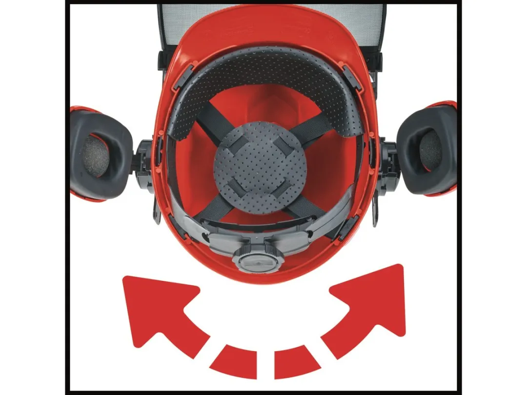 Einhell Veiligheidshelm - Rood - Maat 52-66cm