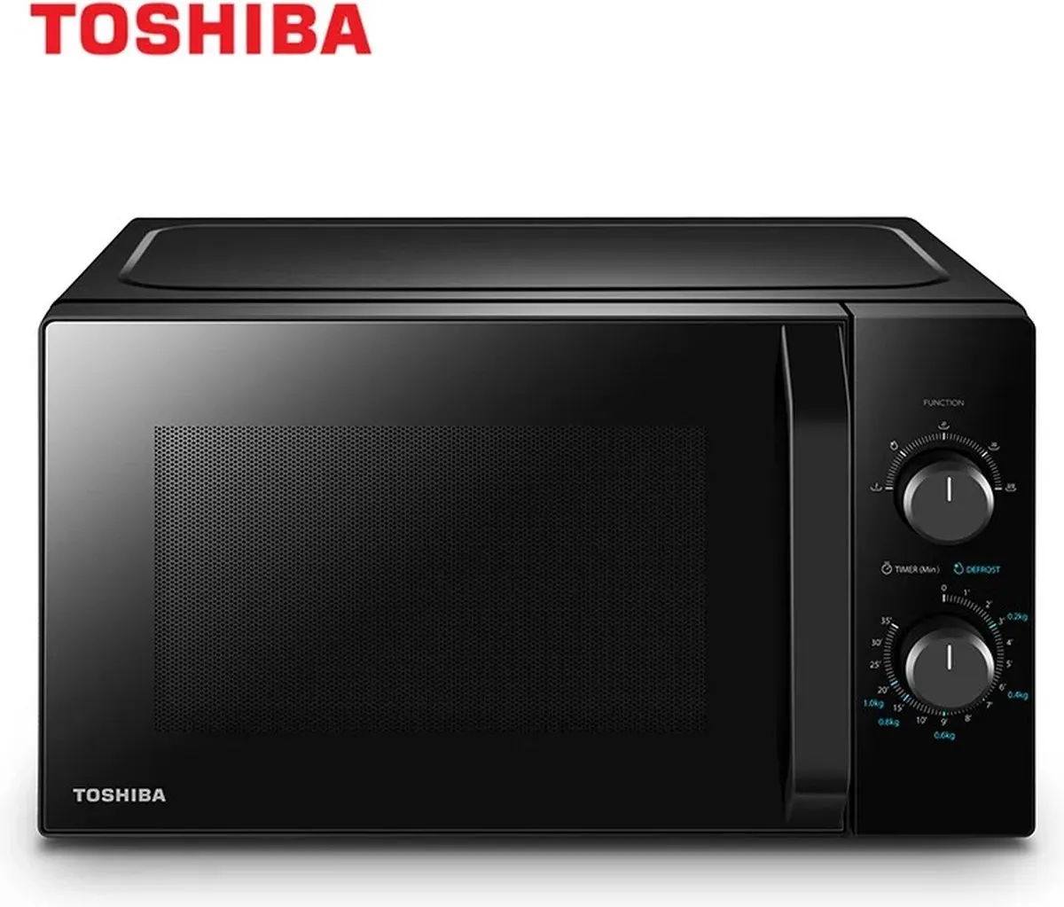 Toshiba Magnetron - 20 L - 800 W - 5 Vermogensniveaus - Met Praktische Ontdooifunctie - Led-Verlichting - Zwart