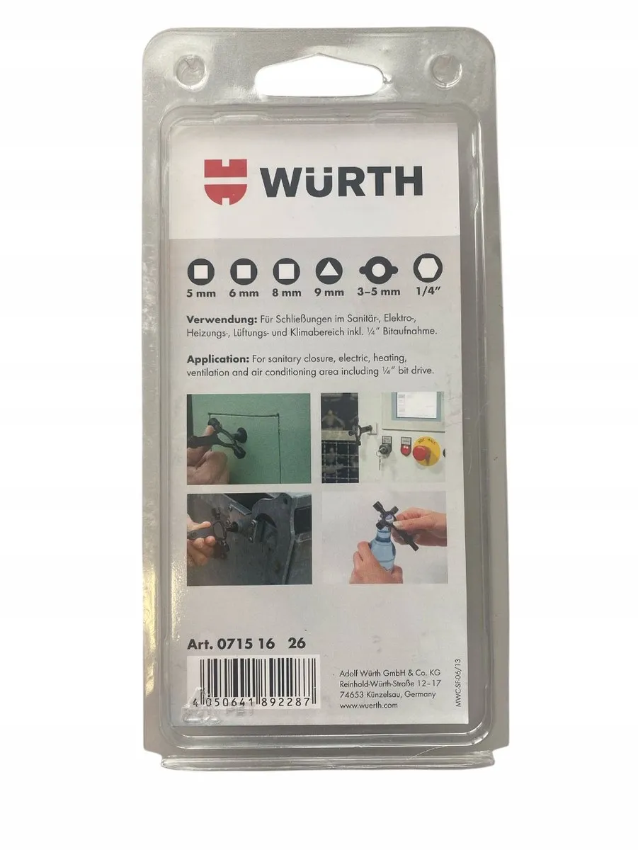 Würth Universele Schakelkast Sleutel 6-in-1