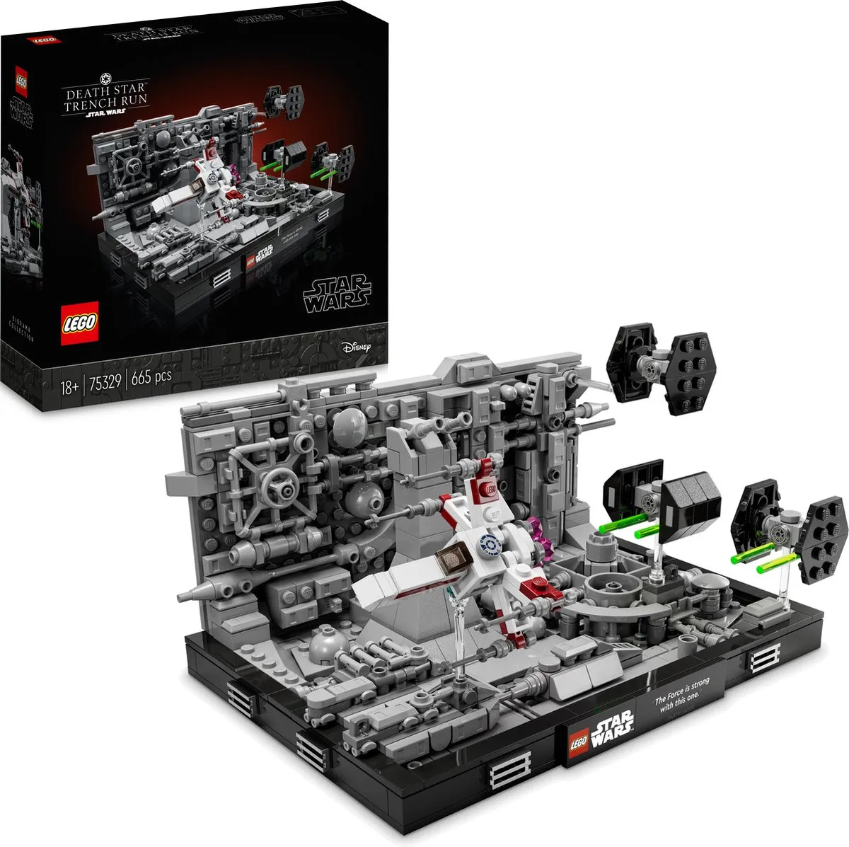 LEGO Star Wars Death Star Trench Run Diorama 75329 - 665 Stukken