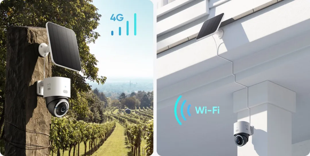 Eufy Security S330 4G LTE Buitencamera - 4K UHD Pan & Tilt - Wit