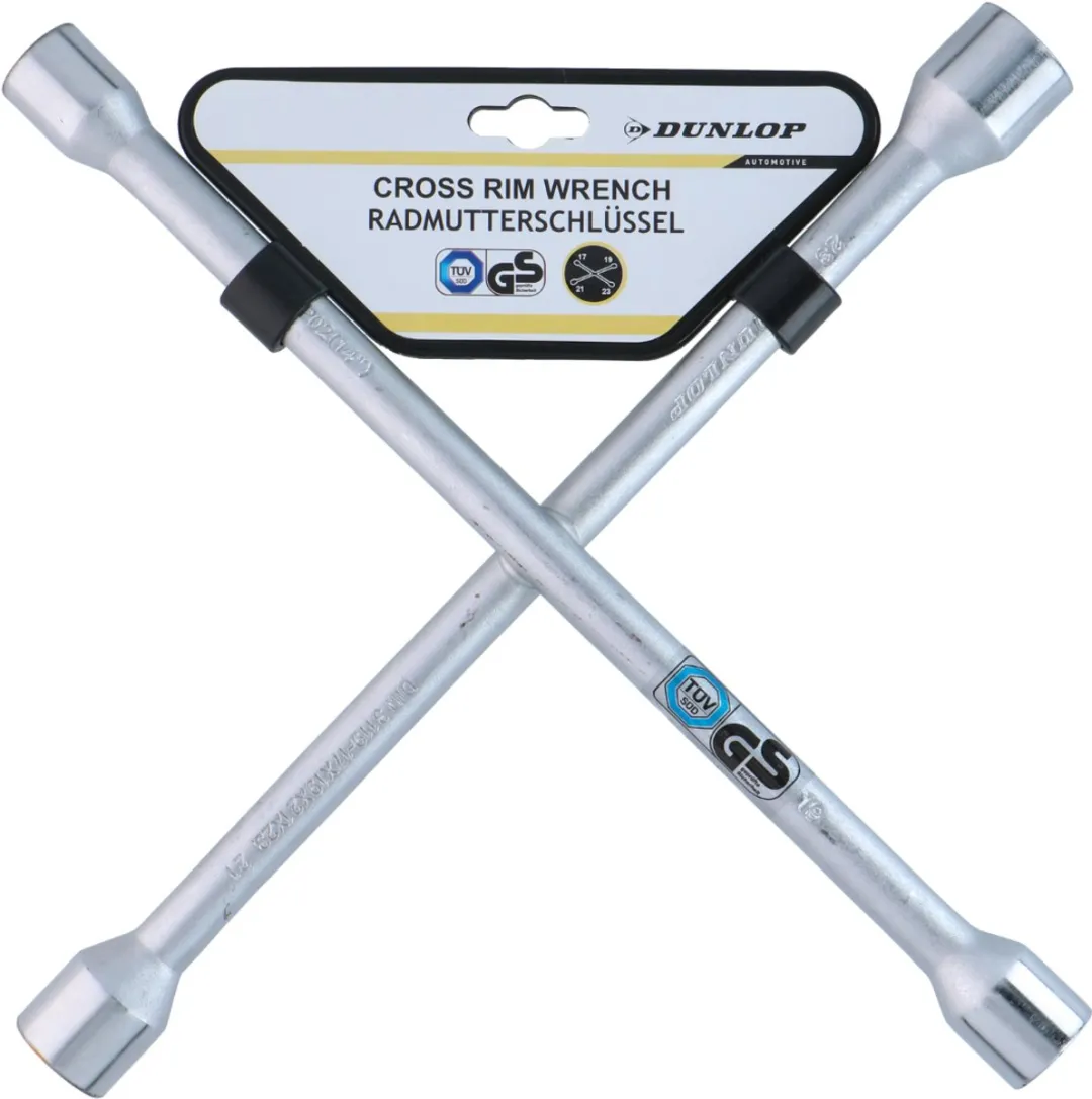 Dunlop Kruissleutel 17-19-21-23mm - Staal - 27x27cm