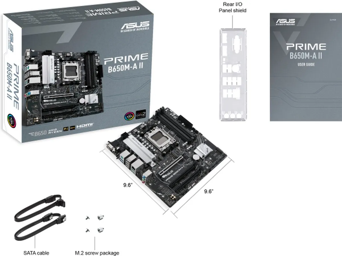 ASUS PRIME B650M-A II Moederbord - AM5 microATX