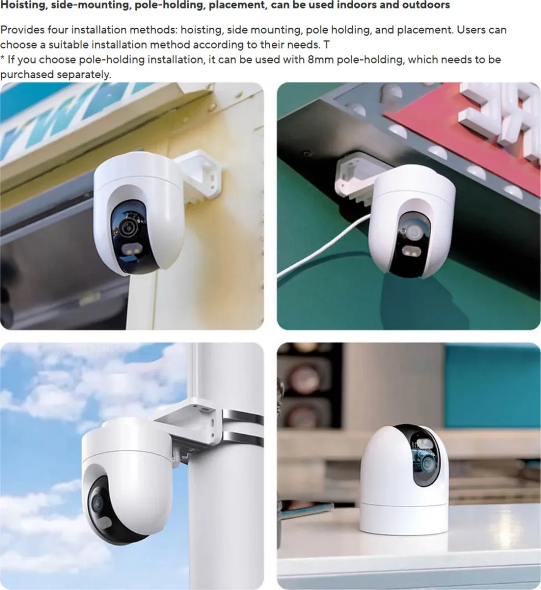 Xiaomi CW400 Beveiligingscamera - 360° draaibaar - Wit