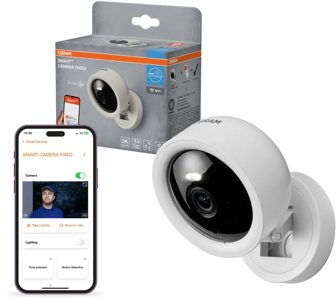 Osram SMART+ AC755490155 WiFi-camera 4MP - Wit - afbeelding 6 van 6