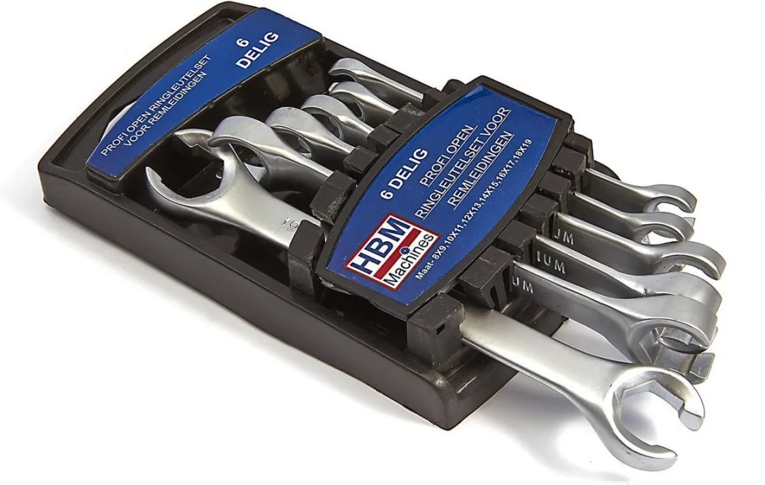 HBM Profi 6-delige Open Ringsleutelset