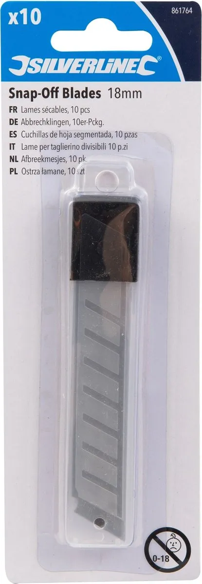 Silverline Afbreekmesjes 18mm - 10 Stuks