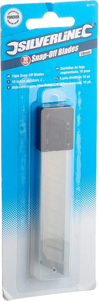 Silverline Afbreekmesjes 18mm - 10 Stuks - afbeelding 6 van 6