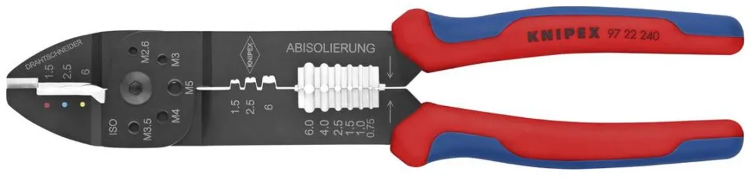 Knipex 97 22 240 SB Krimptang 0,5-6mm²