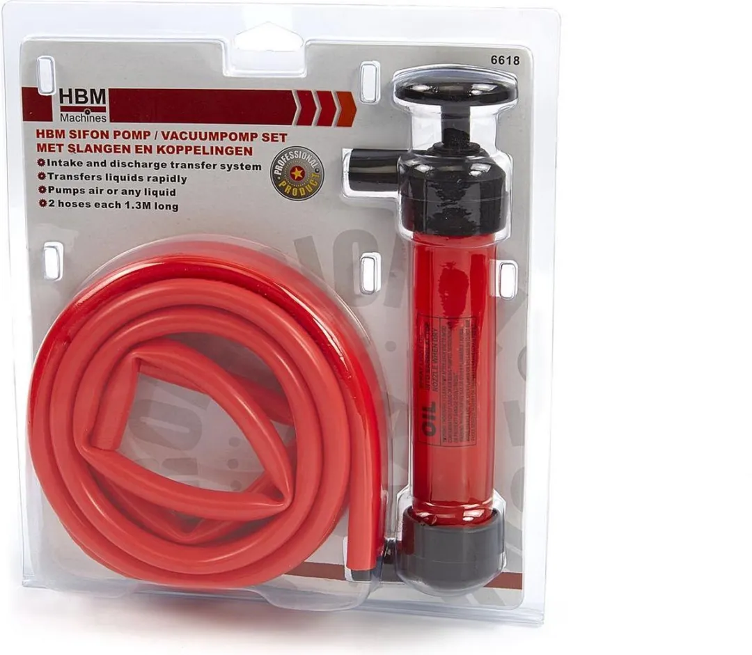 HBM Sifon/Vacuumpomp Set met Slangen