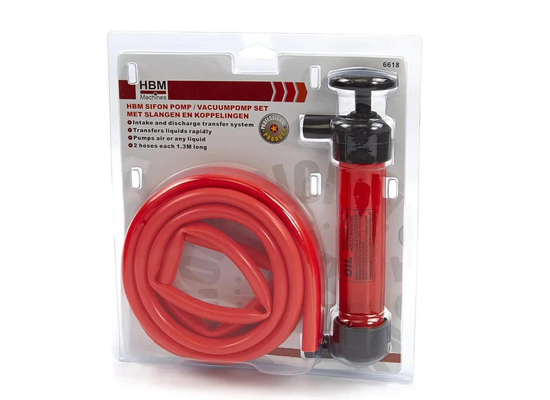 HBM Sifon/Vacuumpomp Set met Slangen