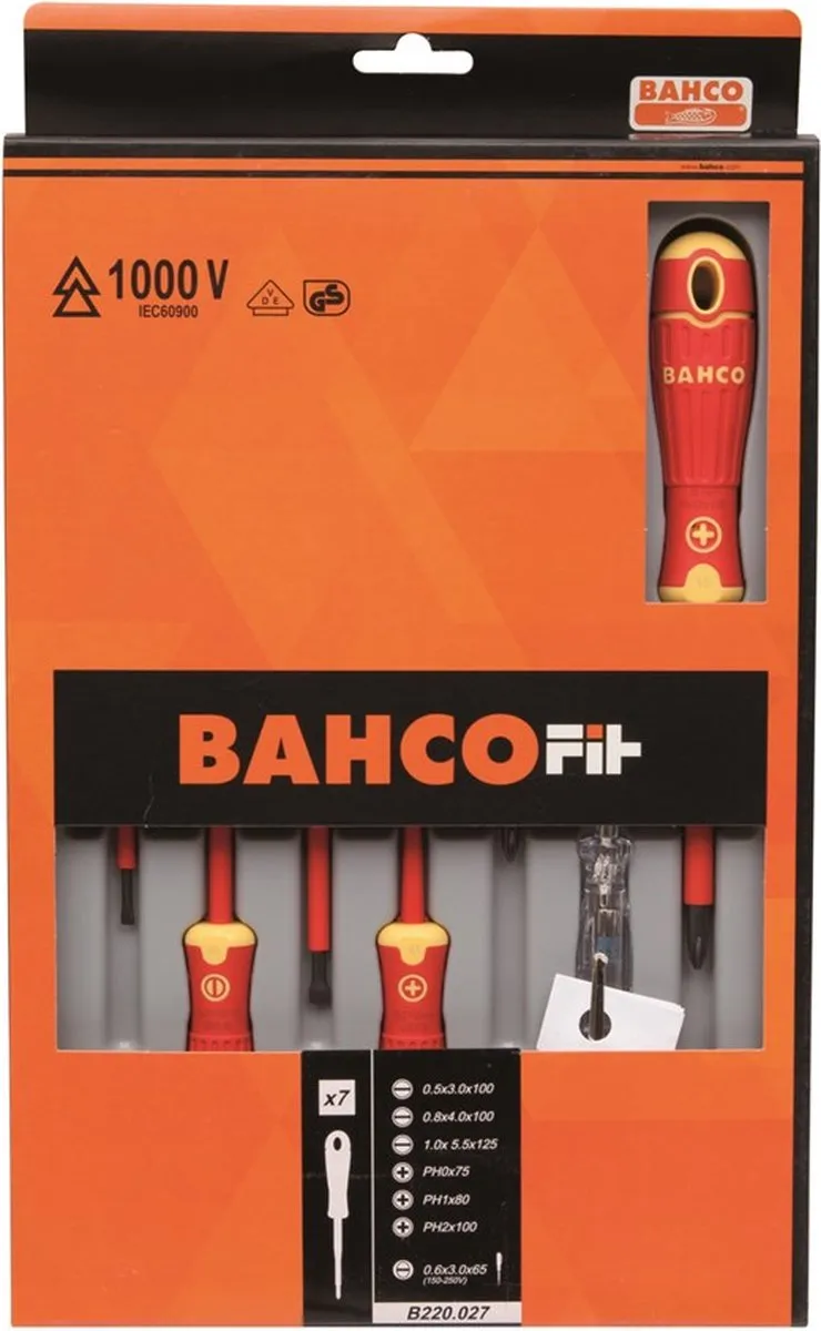 Bahco BahcoFit VDE B220.027 Schroevendraaierset