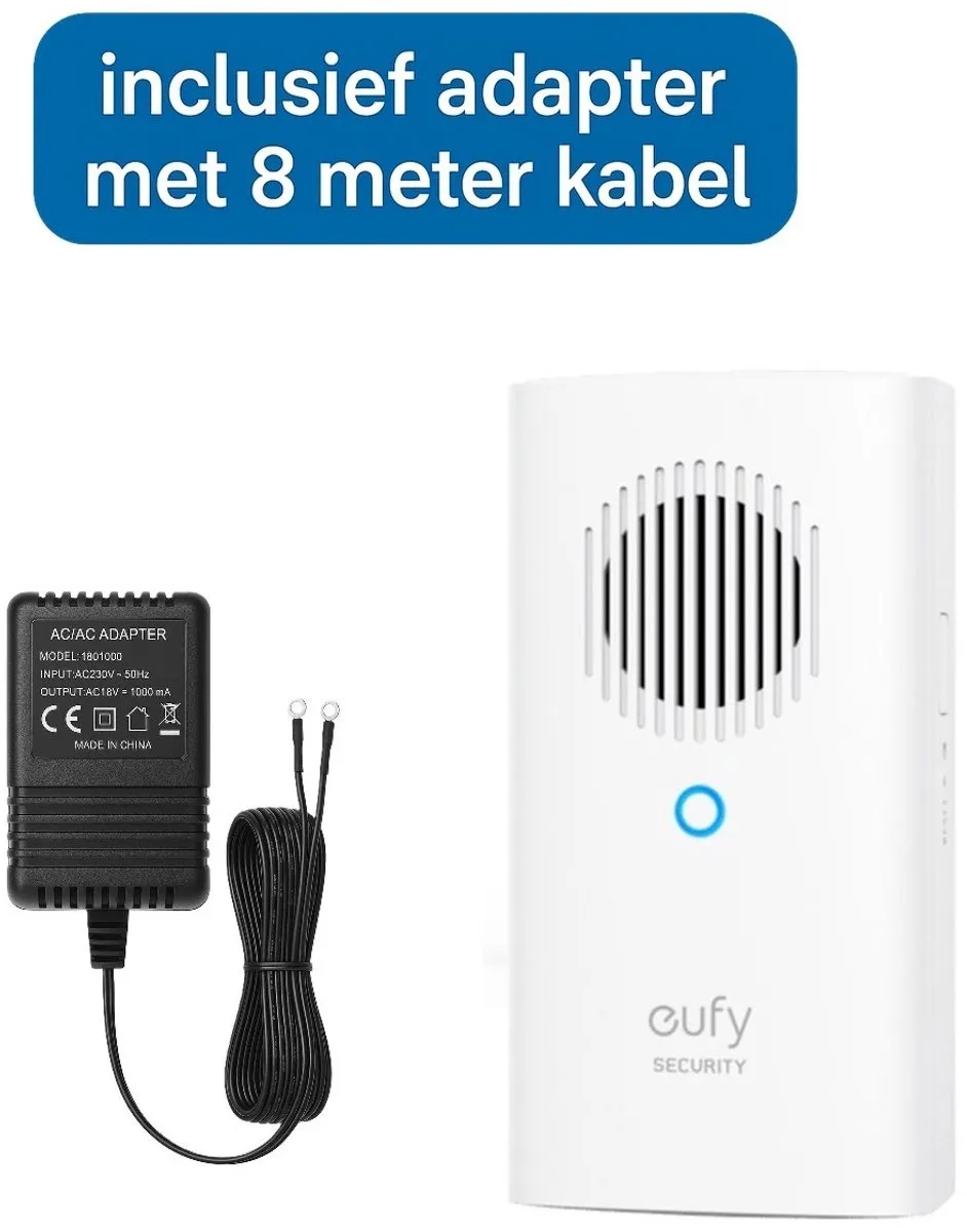 Eufy Deurbelgong T8023321 Wit