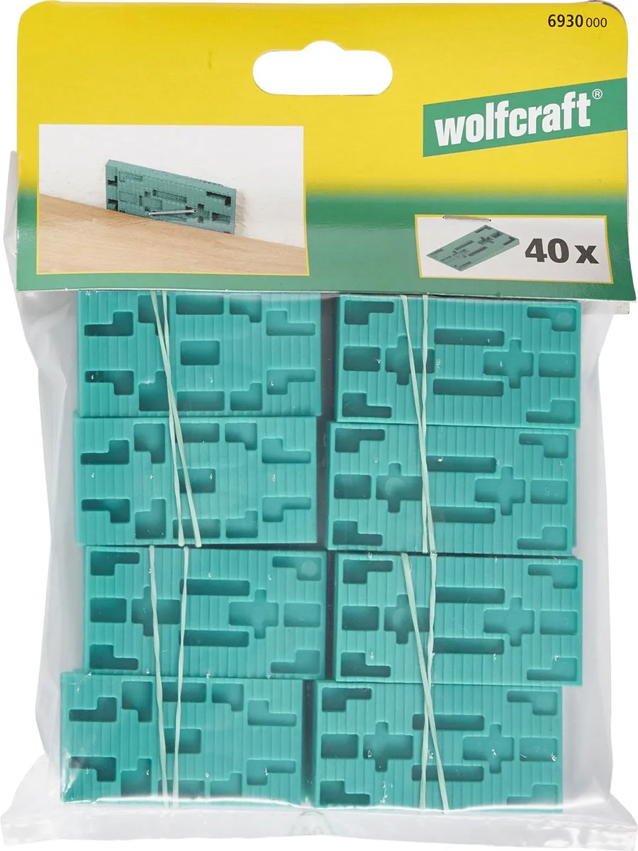 Wolfcraft Kunststof Uitvulplaatjes 6930000 - 40 Stuks - afbeelding 6 van 6