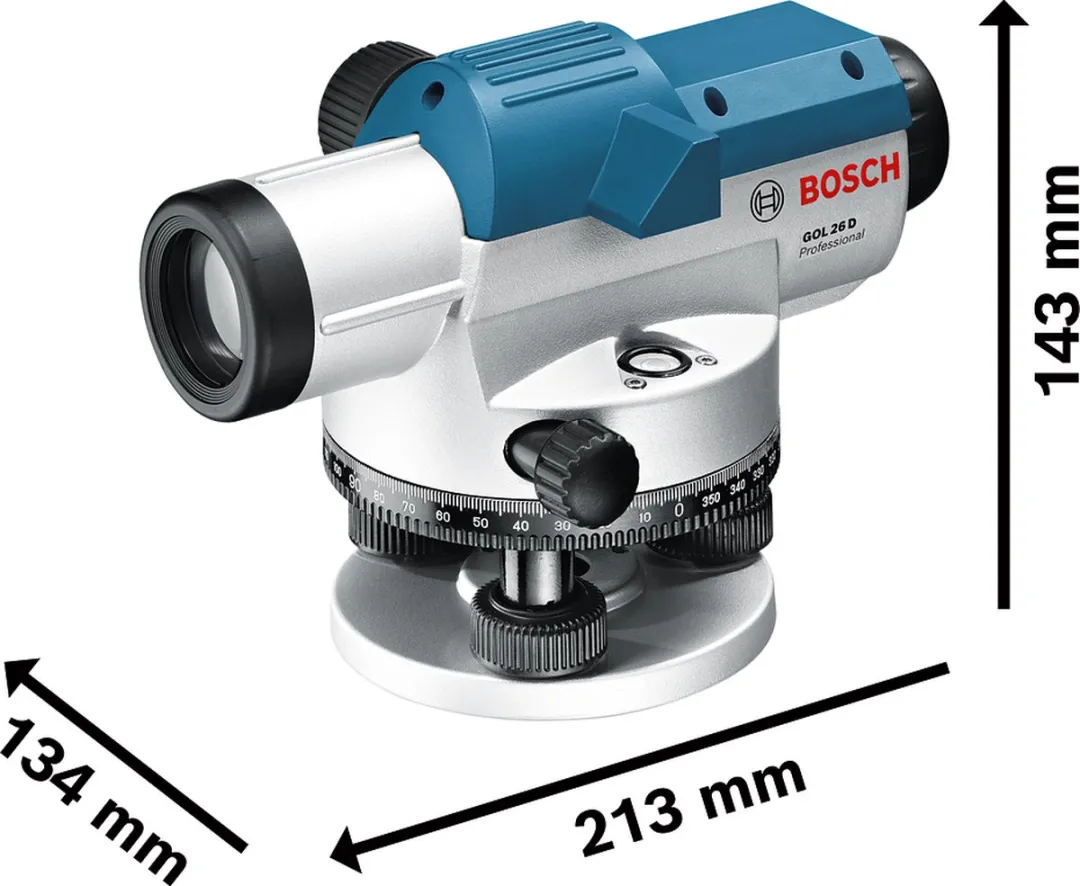 Bosch Professional GOL 26 D Optisch Nivelleertoestel - Blauw/Zilver
