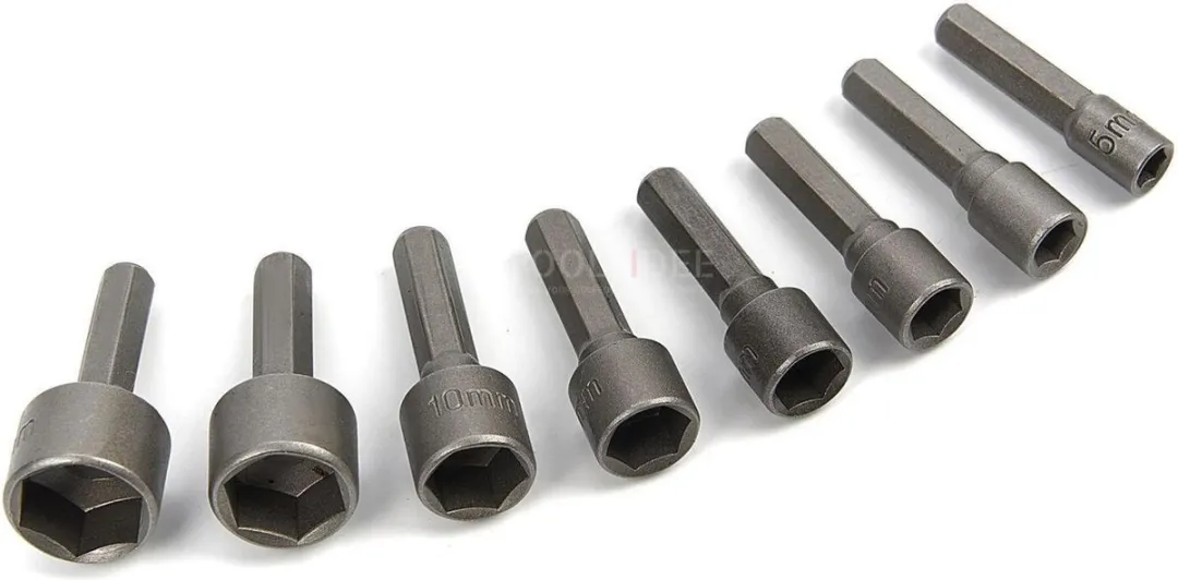 HBM 8-delige Dopsleutelset 27mm - HEX opname