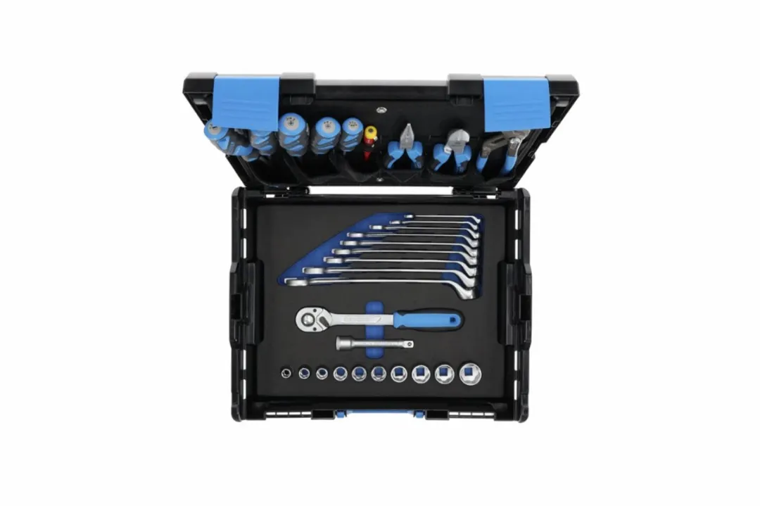 Gedore Gereedschapsset 30-delig 3085287 - Ringsteek & Dopsleutels - Zwart/Blauw