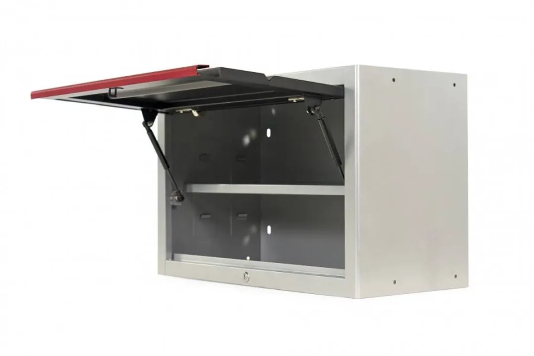 HBM DeLUXE PROFI Bovenkast met Gasveren - 2 Lades - Grijs/Rood/Zwart