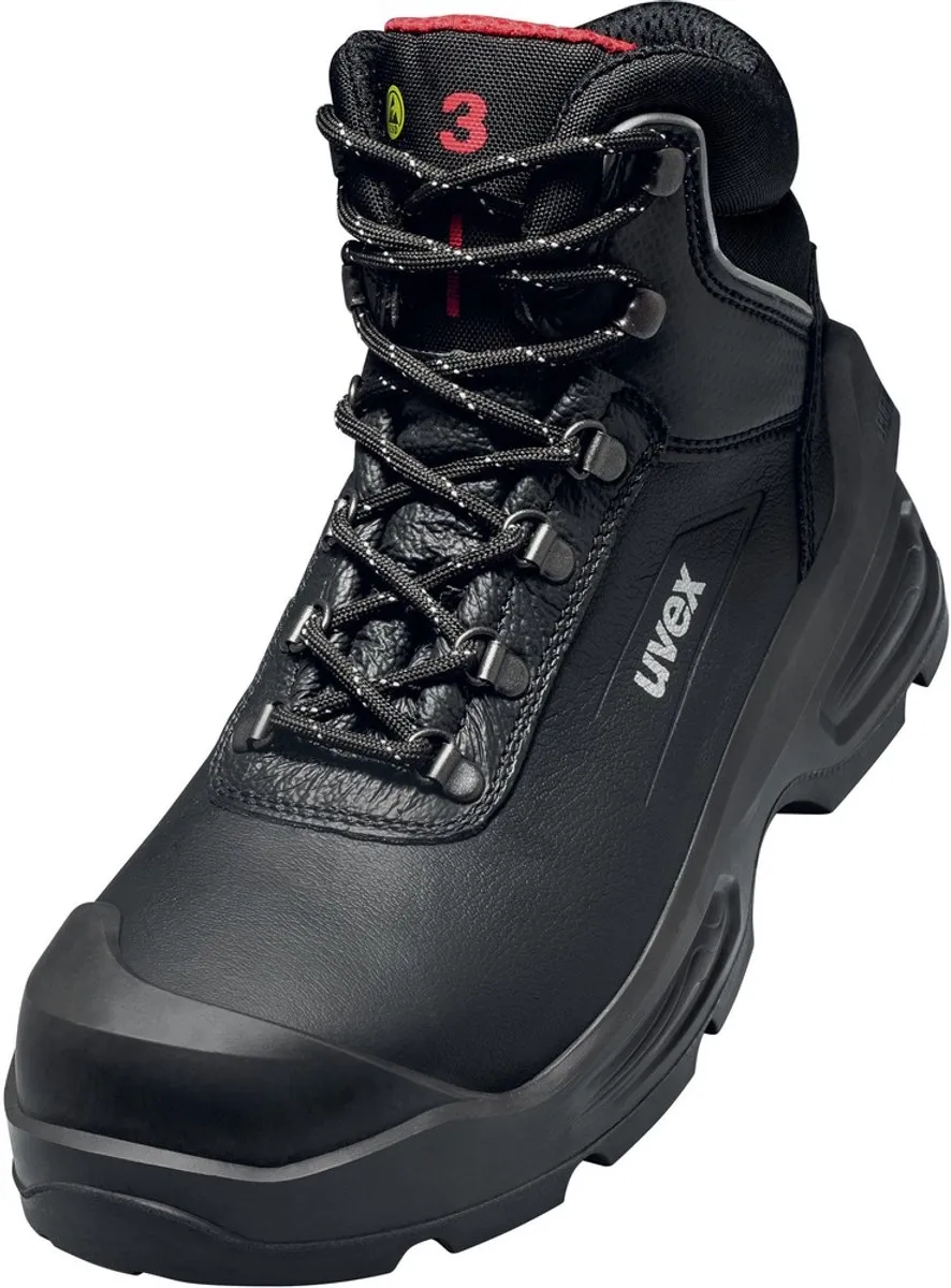 Uvex Sicherheitsstiefel 3 S3 68792 - Veiligheidslaarzen - Zwart - Maat 43