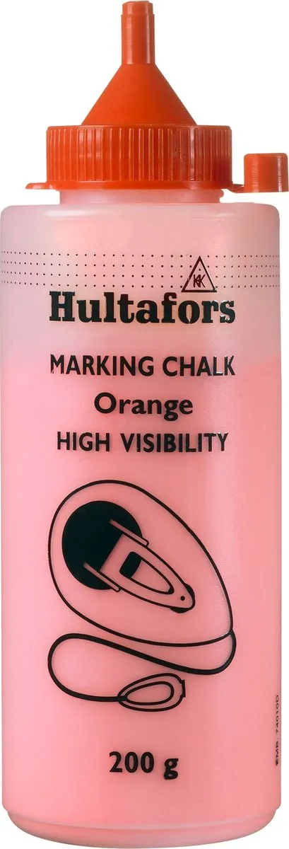 Hultafors Slaglijnkrijt High Visibility ORANJE 200