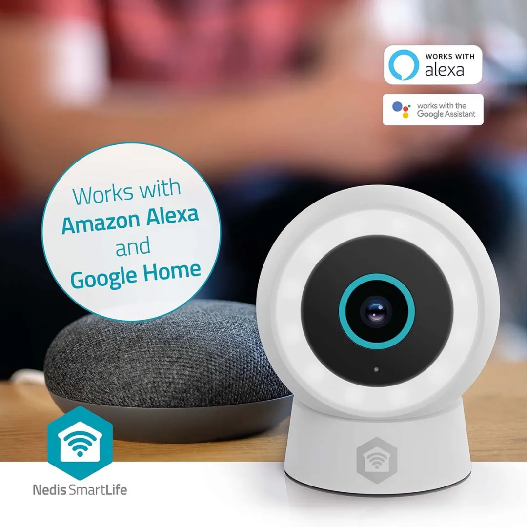 Nedis SmartLife WIFICO14CWT Beveiligingscamera Buiten - 3MP Full HD - IP65 - Wit