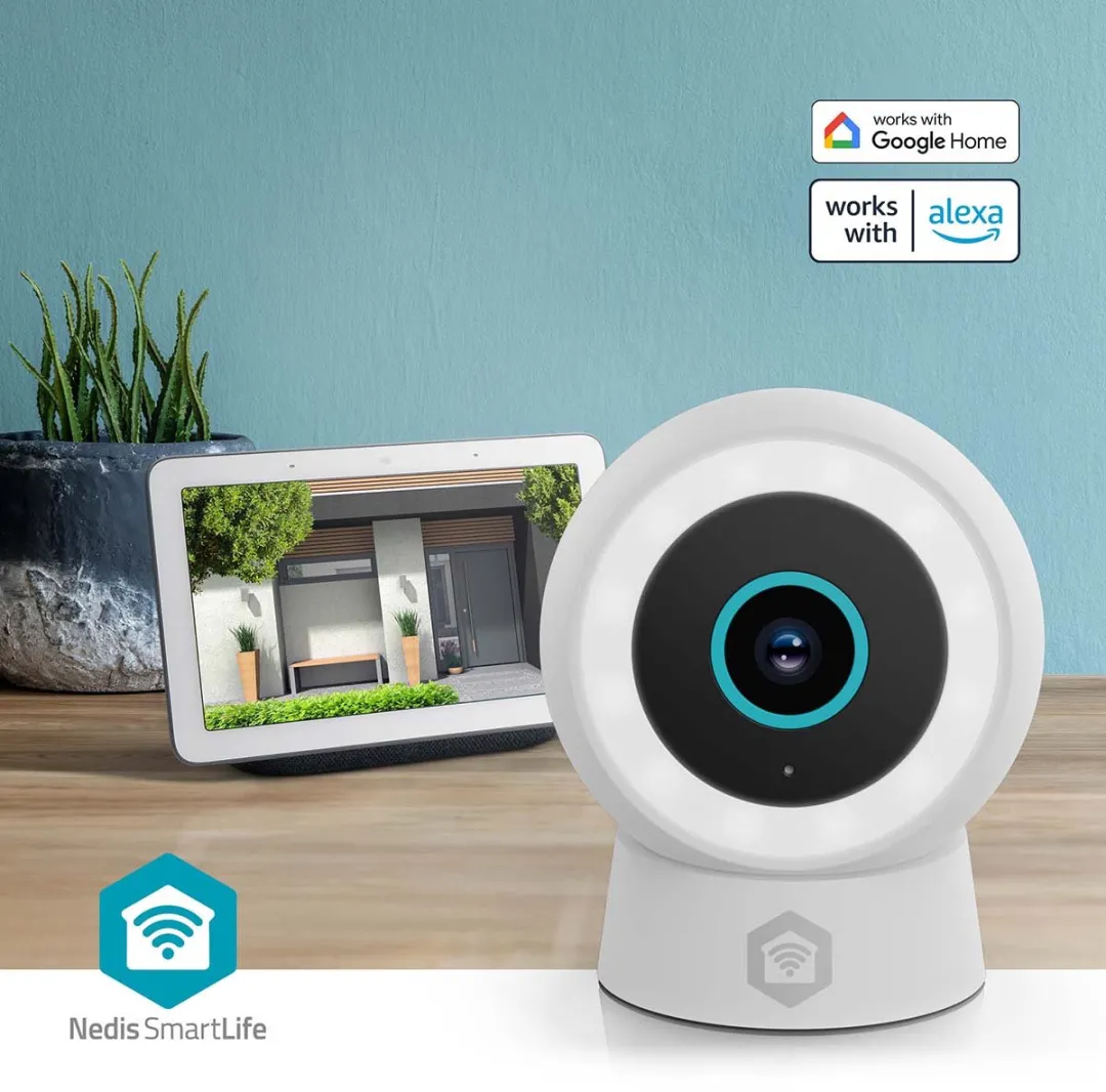 Nedis SmartLife WIFICO14CWT Beveiligingscamera Buiten - 3MP Full HD - IP65 - Wit