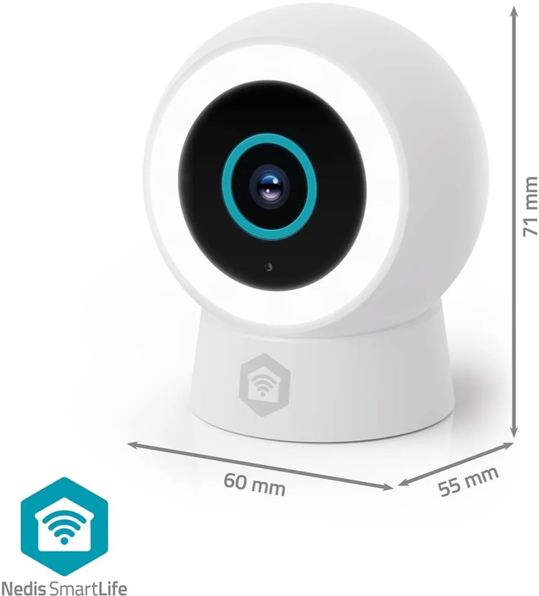 Nedis SmartLife WIFICO14CWT Beveiligingscamera Buiten - 3MP Full HD - IP65 - Wit - afbeelding 6 van 6