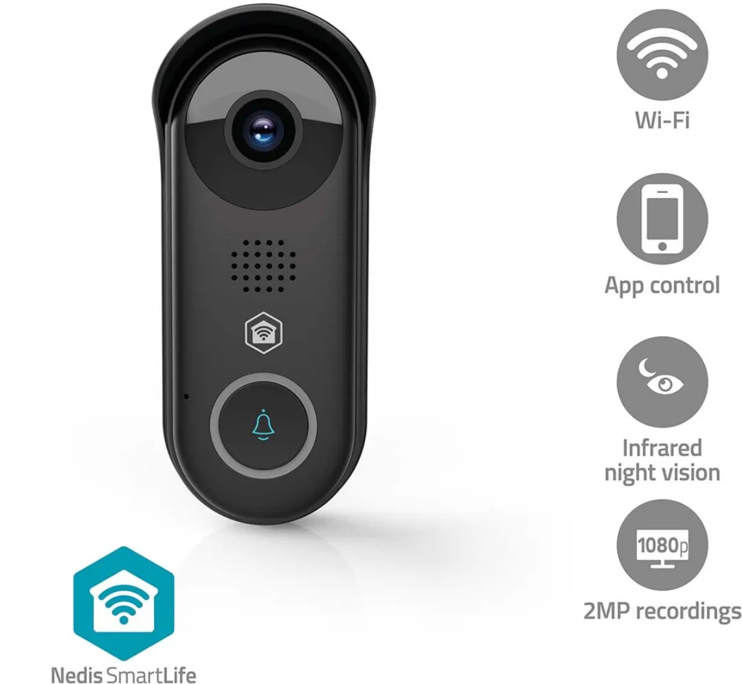 Nedis SmartLife Video Deurbel Full HD 1080p