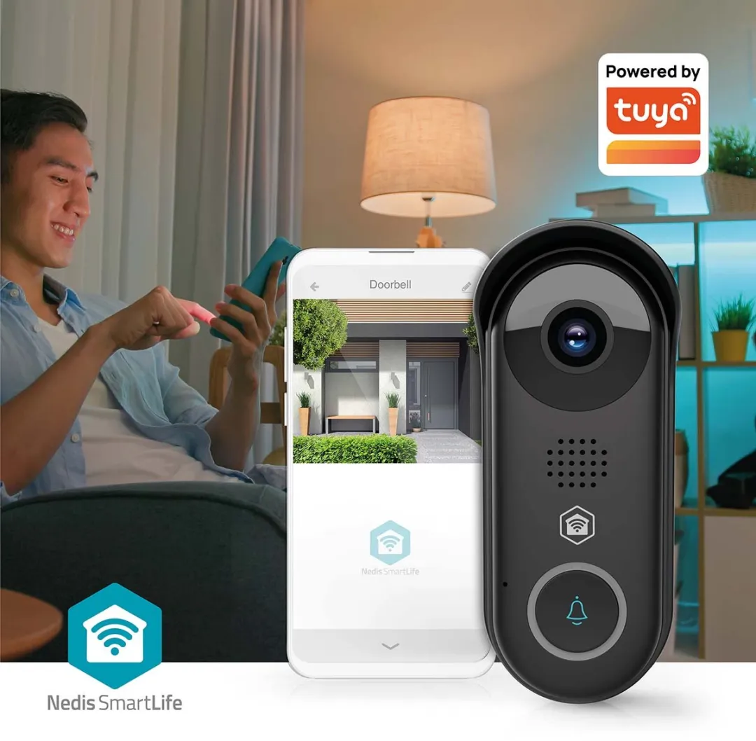 Nedis SmartLife Video Deurbel Full HD 1080p - Zwart