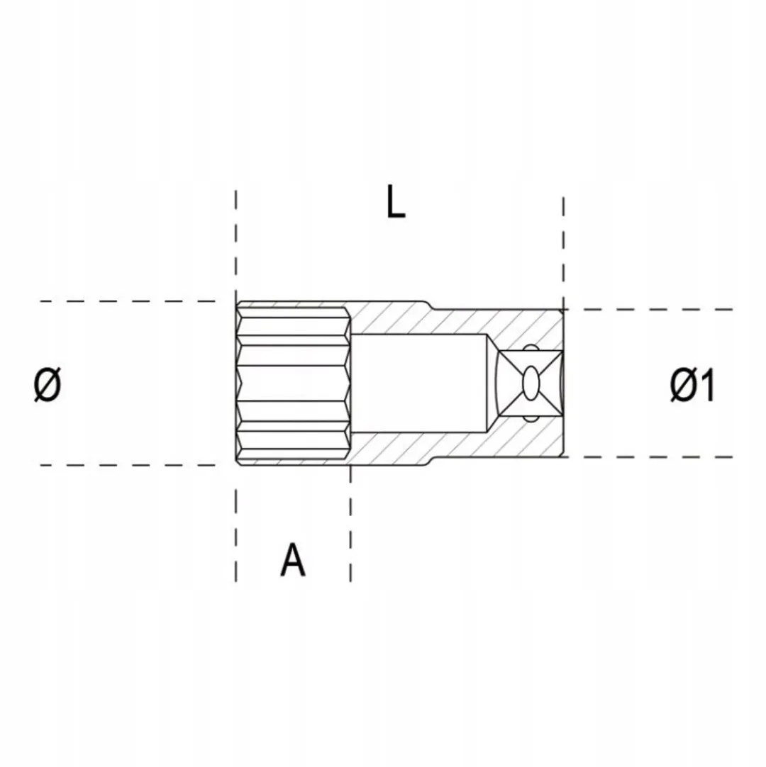 Beta 1/4" 12-gaats Dopsleutel
