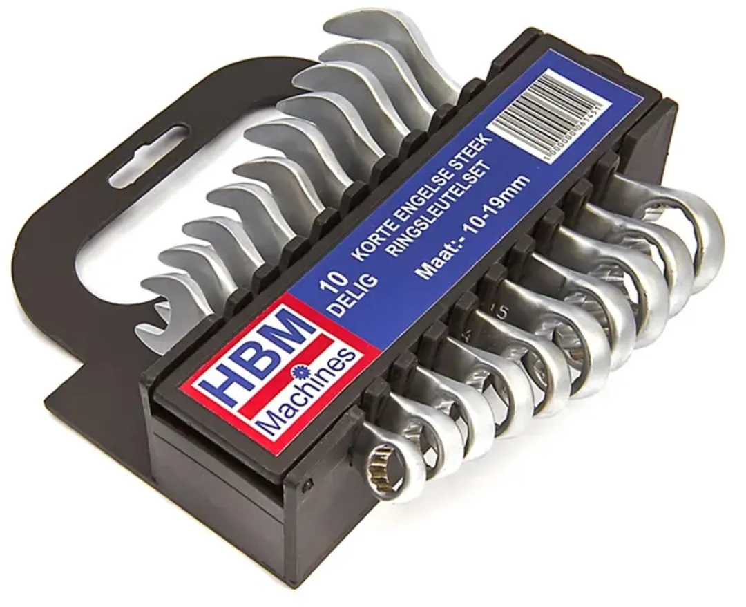 HBM Machines Metrische Ringsleutelset 10-delig 10-19mm