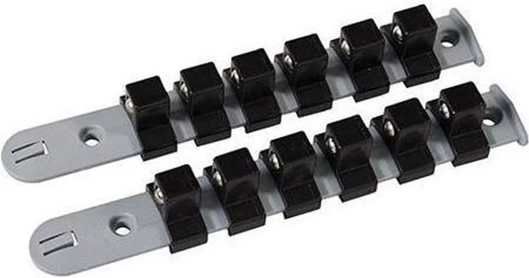 Silverline Dophouderrail 3/8" - 2-delig - Grijs-zwart
