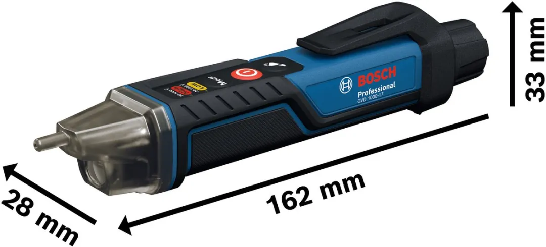 Bosch Professional GVD 1000-17 Spanningsdetector - Blauw/Zwart