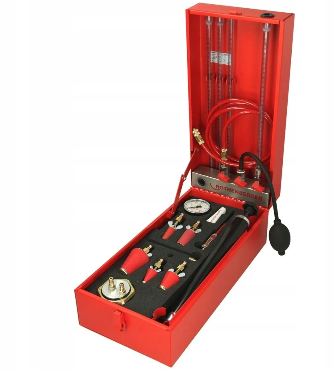 Rothenberger ROTEST GW 150/4 Dichtheidstestapparaat - Zwart/Rood