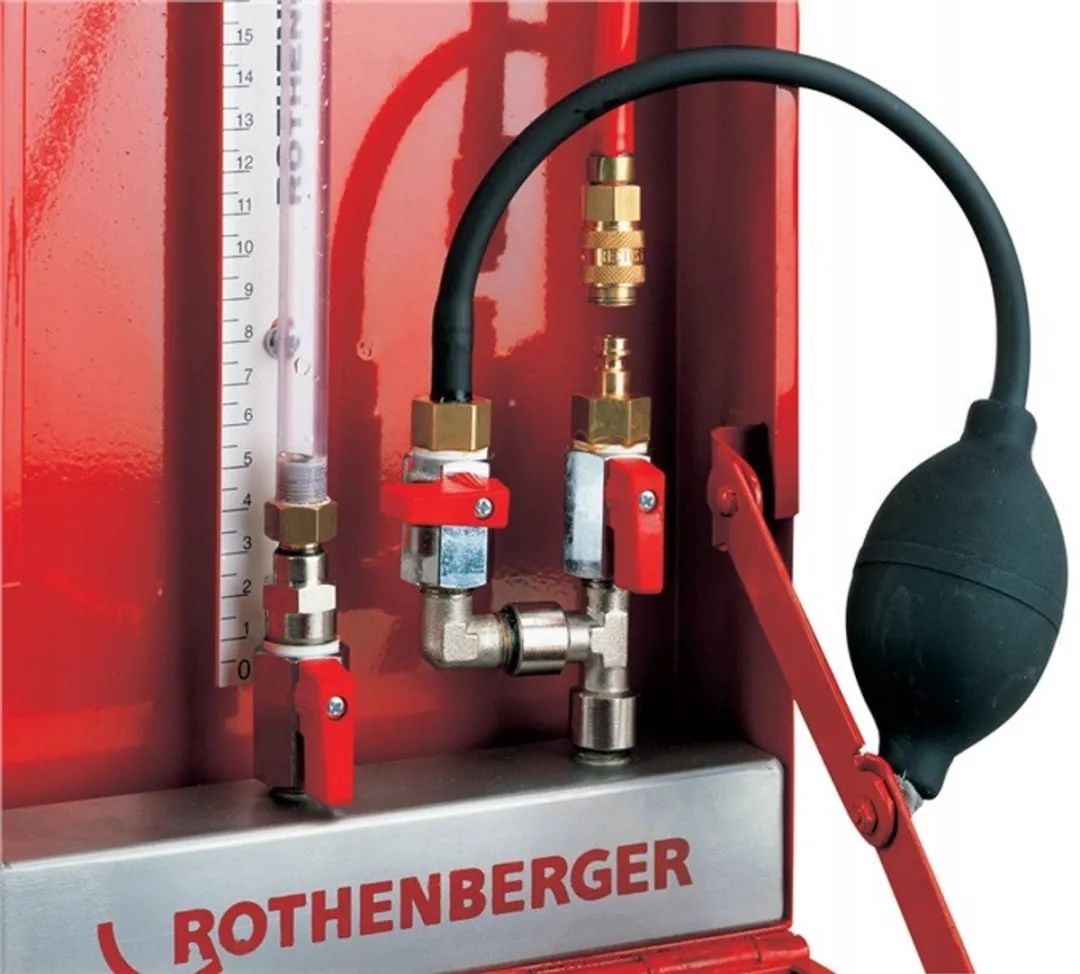 Rothenberger ROTEST GW 150/4 Dichtheidstestapparaat - Zwart/Rood - afbeelding 6 van 6
