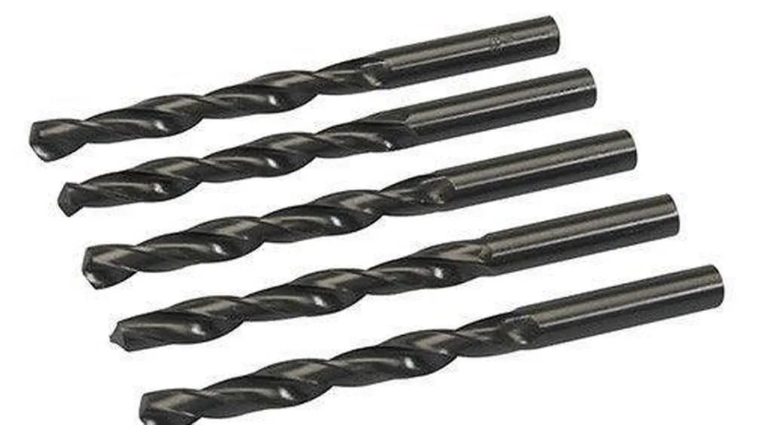 Silverline Metaalboor HSS-R 10mm - 5 Stuks - Zwart oxide