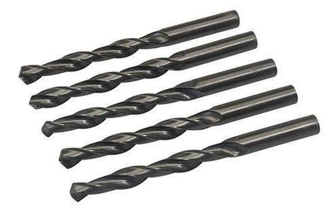 Silverline Metaalboor HSS-R 10mm - 5 Stuks - Zwart oxide