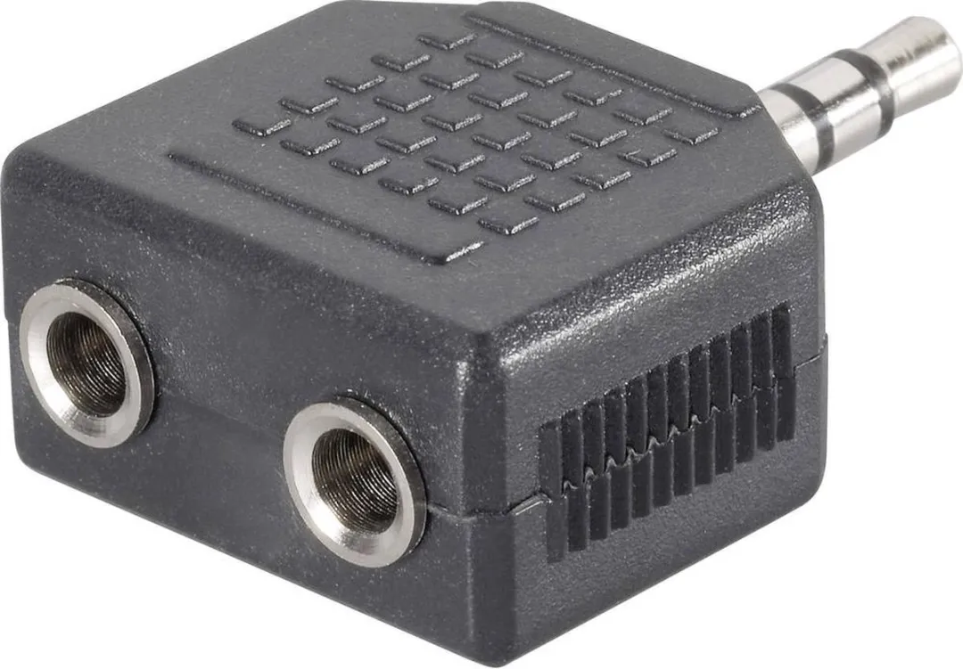 SpeaKa Professional SP-7870244 Jackplug Y-adapter - 3,5mm - Zwart
