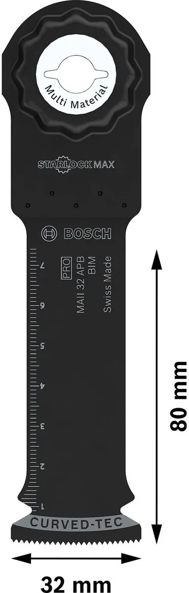 Bosch Professional MAII 32 APB Multifunctioneel Zaagblad 32x80mm - Bimetalen