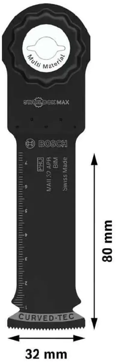 Bosch Professional MAII 32 APB Multifunctioneel Zaagblad 32x80mm - Bimetalen