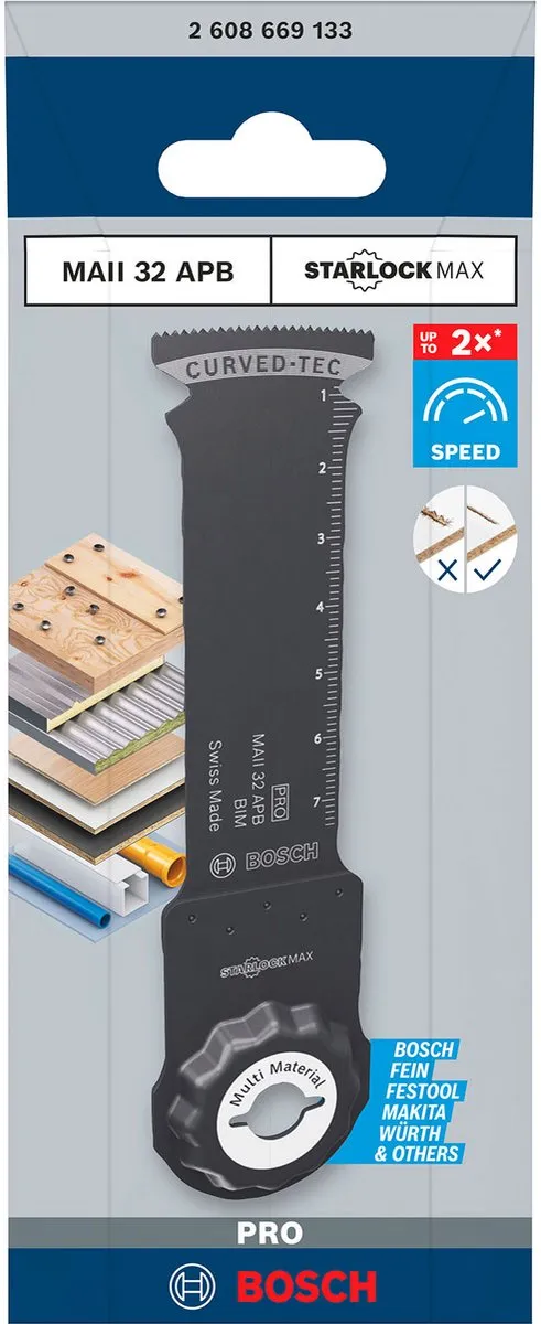 Bosch Professional MAII 32 APB Multifunctioneel Zaagblad 32x80mm - Bimetalen
