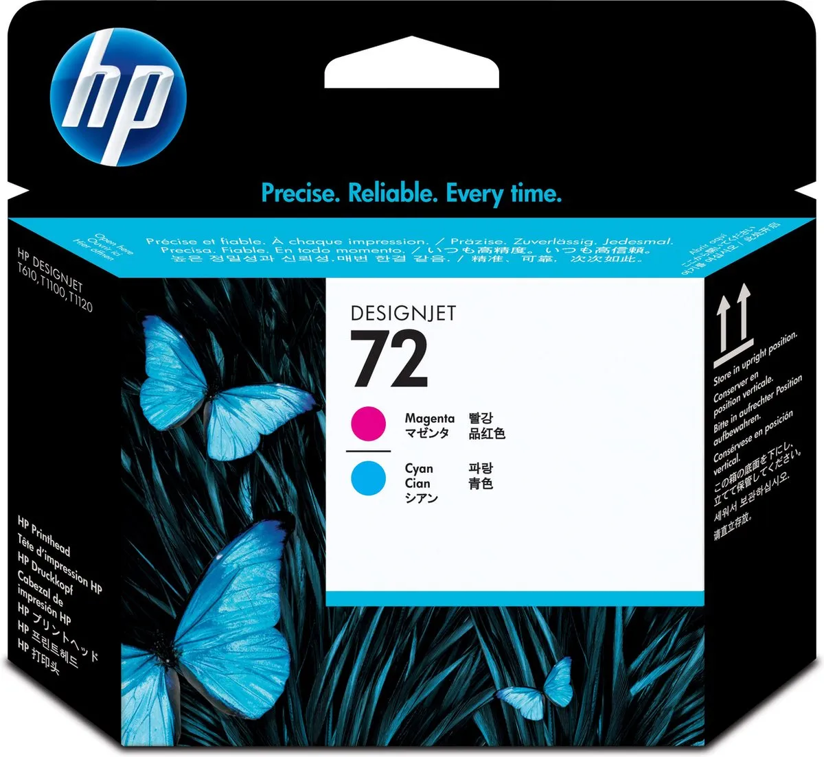 HP 72 Cyan/Magenta Vervangkop - 130ml